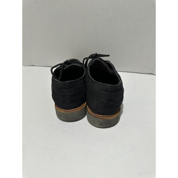 Toms Mens Size 8.5 Black Grey Cotton Twill Wool Lace Up Brogues Shoes EU 41 - Picture 4 of 9